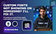 setup hostinger horizons custom font add exact fonts code edit ai website fix
