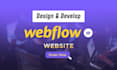 design and develop a modern webflow website as your webflow expert