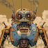 design detailed custom mecha robot illustrations