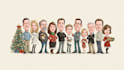 draw christmas cartoon caricature