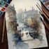 make watercolor landscape design