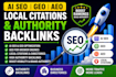 do ai SEO GEO aeo local citations and authority backlinks