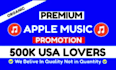 do organic USA apple music promotion, itunes music promotion