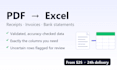 extract data from pdfs, receipts and invoices into clean excel