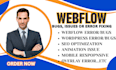 help you fix your webflow, wordpress and shopify error, fix website bug