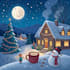 create festive holiday christmas design illustration