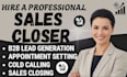 sales rep sdr high ticket sales closer b2b lead generation sales representative