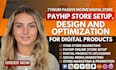 setup payhip store, payhip online store, payhip website, pensight store design