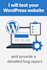 fix your wordpress issue or edit your website