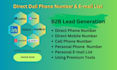 provide direct dial and cell phone numbers for b2b marketing