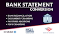convert bank statement to excel, scan pdf to excel, admin support