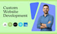website development as full stack web developer, front end, backend developer