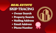 find verified phone numbers and emails through skip tracing