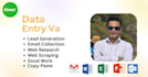 do data entry VA, email collection and lead generation