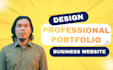 create a professional personal or business portfolio website