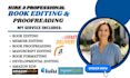 developmental edit, format, proofread children book, memoir editing