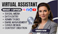 be your creative virtual assistant executive assistance online assistant