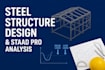 design and analysis steel structure with load calculation with staad pro