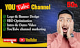 create youtube channel logo banner and setup