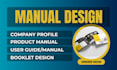 design, create user guide, product manual, instruction manual, booklet, assembly