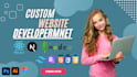 do custom website development as full stack developer