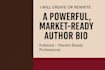 create or rewrite a powerful and market ready author bio