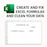 create custom excel formulas, fix errors, and clean up your data