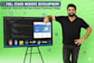 design and develop full stack website development backend, front end developer