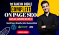 provide onpage SEO services to optimize web pages