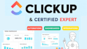 clickup workflow, dashboard, automations and clickup consultation expert