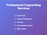 write sales copywriting that sells and converts