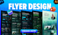 create modern corporate flyer, business corporate flyer and marketing flyer