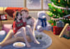 create a christmas ych couple for you