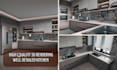 do 3d kitchen interior design, modern kitchen 3d rendering and 3d model
