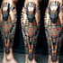 create a tattoo design for leg sleeve