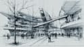 hand draw architecture and urban design sketches