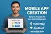 do mobile app creation, flutterflow, appsheet, no code app