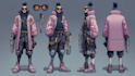 anime, cyberpunk or streetwear character illustrations