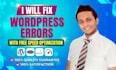 fix wordpress errors with free speed optimization