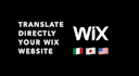 translate your wix website