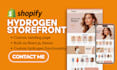 create shopify hydrogen headless storefront with react, remix or next js setup