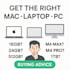 help you choose the right mac or PC based on your needs
