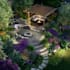 create backyard landscape design rendering