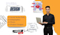 design engaging product designs, flyers and infographics