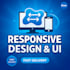 create mobile friendly responsive website with modern UI
