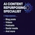 ai content repurposing blog, video, podcast to social media