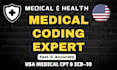 do expert and accurate medical coding USA cpt and icd 10