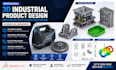 3d industrial product design mechanical part  plastic mold using solidworks