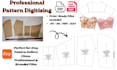 digitize your paper sewing pattern into print ready PDF