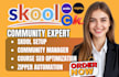 build skool community setup, skool management, circle so setup, kajabi community